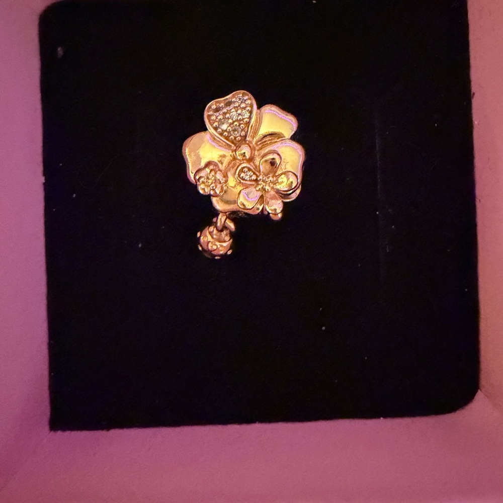 Pandora Rose Gold Bracelet with 5 Pandora Charms - Picture 8 of 12